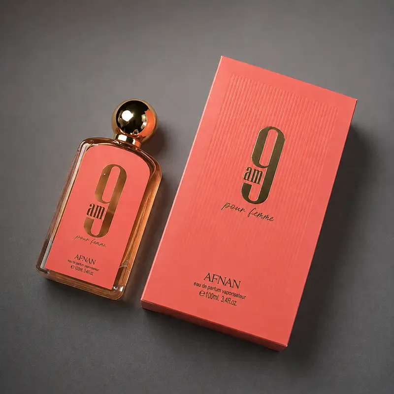 Top down perspective showcasing the elegant bottle cap alongside its premium outer carton.