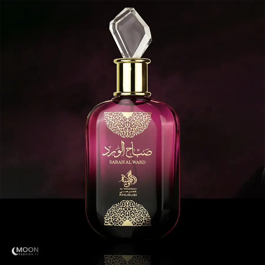 The elegant Al Wataniah Sabah Al Ward for women offers a sophisticated floral sillage in a stunning purple bottle.