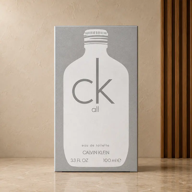 Grey CK All Eau de Toilette 100ml box with the white bottle graphic and branding