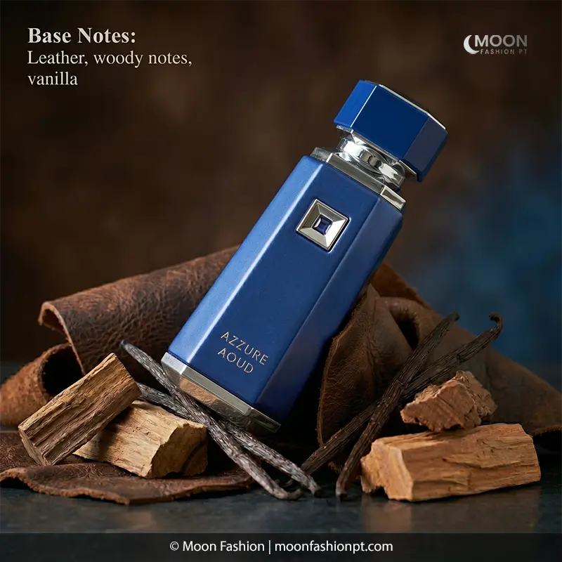 Warm leather and creamy vanilla base notes ensure Azzure Aoud stays on the skin with exceptional longevity.