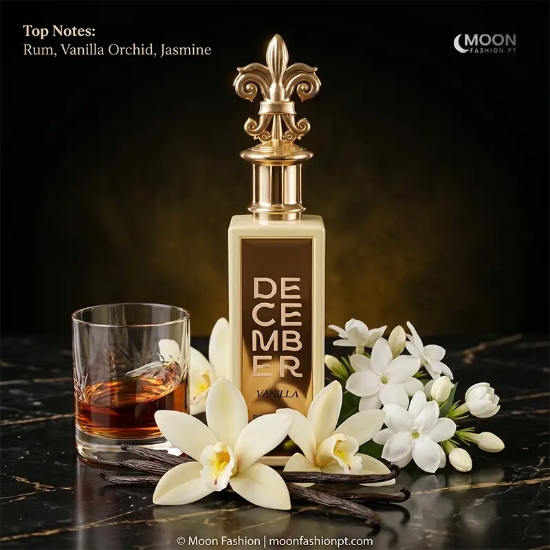 Paris Corner December Vanilla Unisex EDP with rum and jasmine notes offers exceptional festive longevity.