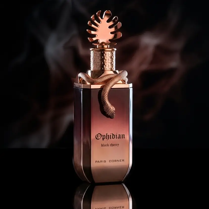 Paris Corner Ophidian Black Cherry unisex bottle with a sleek matte finish and long-lasting sillage.